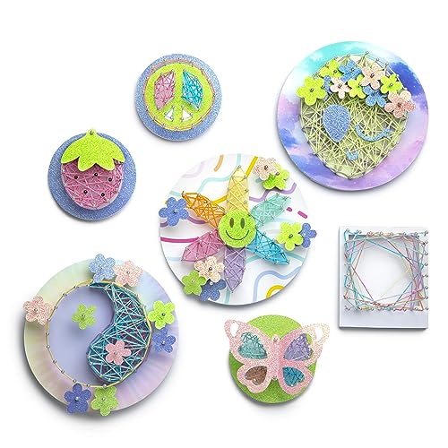 Craft-Tastic - Wall Collage String Art - DIY Custom Room Décor Craft Kit - Decorative Prints Paint-Safe Tape - for Tweens and Teens Ages 10 and Up PlayMonster
