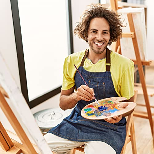 DUGATO Artist Paint Brush Set 13pcs, Long Handle Oil Acrylic Paint Brushes, Watercolor Brush Set for Body, Face, Rock, Canvas Drawing Art Crafts DUGATO