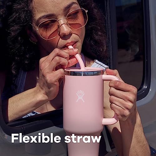 Hydro Flask Stainless Steel All Around Travel Tumbler with Handle 40 Oz Trillium Hydro Flask