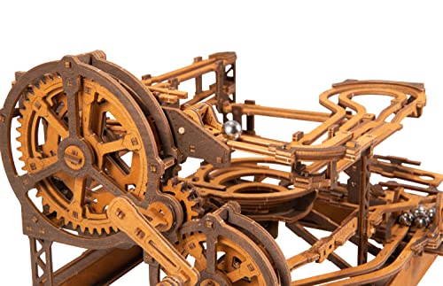 WOODEN.CITY Wooden Marble Run Kit - Marble Run Wood Model Kits to Build for Adults - Marble Run Wooden 3D Puzzles for Adults - Wood Marble Run 3D WOODEN.CITY