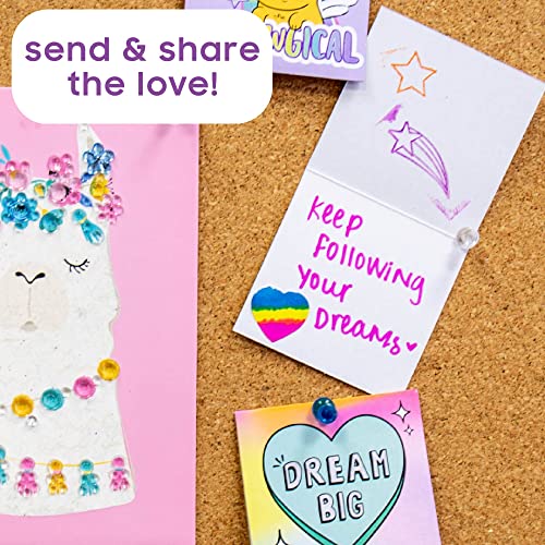 Just My Style Wood Stamp Set by Horizon Group USA, 15 Wooden Stamps, Scrapbooking Sheets, Colorful Markers, Stationery Set, 2-Tone Stamp Pad Just My Style