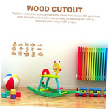 EXCEART 100pcs Marine Animal Wood Chips Mini Animals Natural Wood Slices Wood Earrings Fish Wood Sign Coastal Wood Cutout Unfinished Wood Slice Wood EXCEART