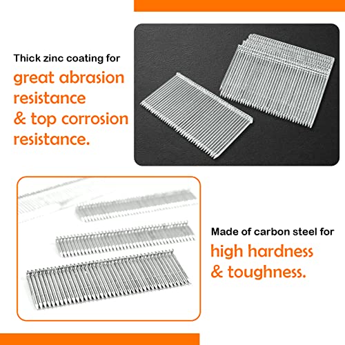 KAMSIN #ST64 14 Gauge Heavy Duty Pneumatic Concrete T Nailer Kit with 400 PCS Concrete T Nails, 1-Inch to 2-1/2-Inch Leg Air Power Concrete Nails Gun - WoodArtSupply