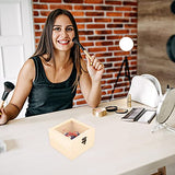 BESPORTBLE 2pcs Box Wooden Storage Box Earring Holder Jewelry Organizer Tray Makeup Wooden Treasure Containers Decorative Storage Bins with Lids BESPORTBLE