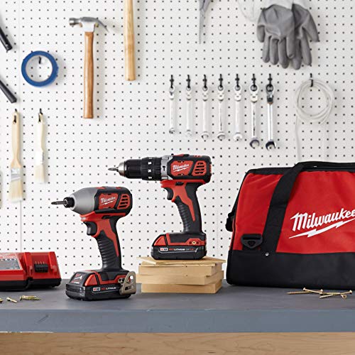 Milwaukee 2697-22CT M18 18-Volt Lithium-Ion Cordless Hammer Drill/Impact Driver Combo Kit Milwaukee