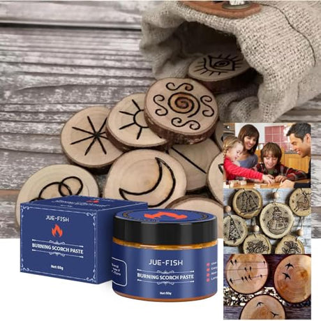 Torch Paste - Wood Burning Paste, Heat Activated Scorch Paste Wood Burning Gel for Crafting & Stencil Wood Burning | Accurately & Easily Burn Designs WoodArtSupply