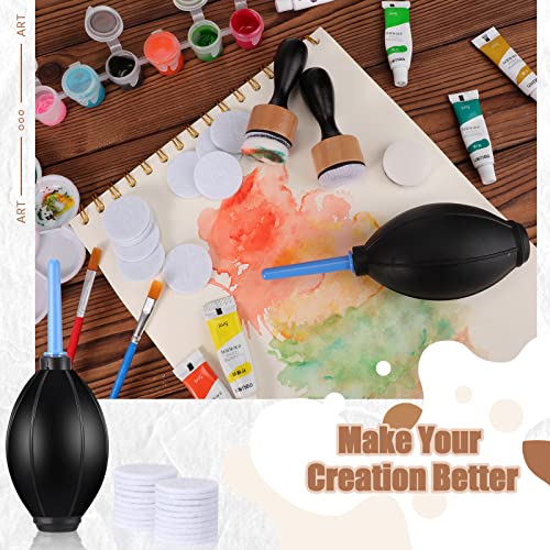 54 Pieces Alcohol Ink Blower Applicator Tool Set, Include Round Blending Tool Ranger Mini Blending Tool Air Blower Mini Ink Blower Felts Replacement Outus