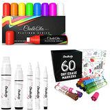 Chalkola Markers Bundle - 8 Neon 15mm + 5 White + 60 Dry Erase Marker Chalkola