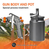 REFINE Spray Gun, Siphon Air Spray Gun, 1.8mm Nozzle, 1000CC Aluminum Cup, Special Process, Easy to Clean, Paint Gun, Automotive Paint Spray Gun, REFINE