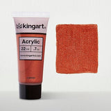 KINGART 500-143 PRO Artist Quality Copper Acrylic Paint, 22ml (0.74oz) Tubes, 3 Pack - Set (66ml Total), Copper KINGART