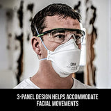 3M Aura Particulate N95 Respirator 9205+, Flat Fold Lightweight Design, Non-Valved, 20 Count (Pack of 1) 3M