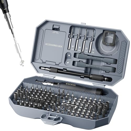 JAKEMY 164 in 1 Laptop Screwdriver Kit, Professional Computer Precision Screwdriver Repair Kit with T5 Torx Screwdriver for MacBook, iPhone, Watch, JAKEMY