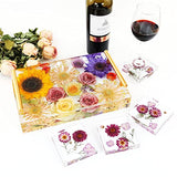 Resin Tray Molds Silicone, 13.5" Large Deep Rectangle Molds for Resin with 4pcs Coasters Mold, Epoxy Resin Casting Molds for DIY Flowers Preservation XXKJSZJQ