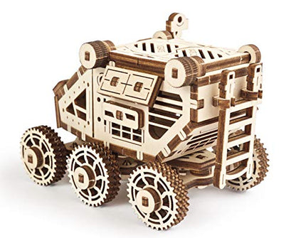 UGEARS Science STEM Mars Rover, DIY Engineering Activity, STEAM School Project, Mechanical Wooden Puzzle, Eco Building 3D Toy, Educational Gift for - WoodArtSupply