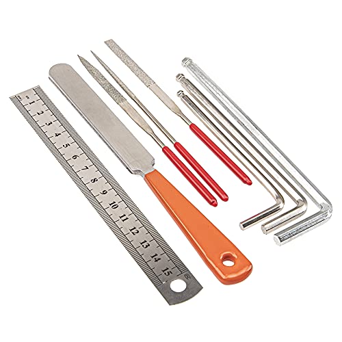 20Pcs Yootones Guitar Tool Kit Repairing Maintenance Tools with String Organizer Guitar Winder String Cutter String Action Ruler Gauge Yootones