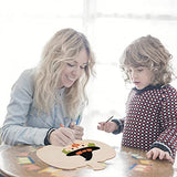 24 Pieces Large Wooden Pumpkin Cutouts 11 Inches Unfinished Wood Craft Cutout Blank Pumpkin Shape Cutout for Halloween Fall Thanksgiving Party DIY MixTeach