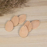 Healifty 20pcs Wedding Decorations Wedding Ornament Wooden Pendants Drop Shape Pendant Earrings Teardrop Earrings Ornament Earrings Wood Teardrop Healifty