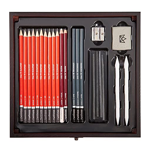 KINGART Gallery Series Sketching Tools, Set of 51 KINGART