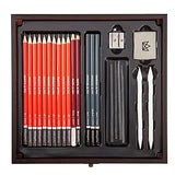 KINGART Gallery Series Sketching Tools, Set of 51 KINGART