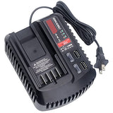 CMCB104 V20 Battery Fast Charger Replacement for Craftsman V20 Craftsman 20V max Lithium Compact Batteries Lithium Battery CMCB202 CMCB204 CMCB206 Gonocop