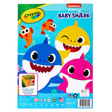 Crayola Baby Shark Coloring Book with Stickers, Gift for Kids, 96 Pages, Ages 3, 4, 5, 6 Crayola