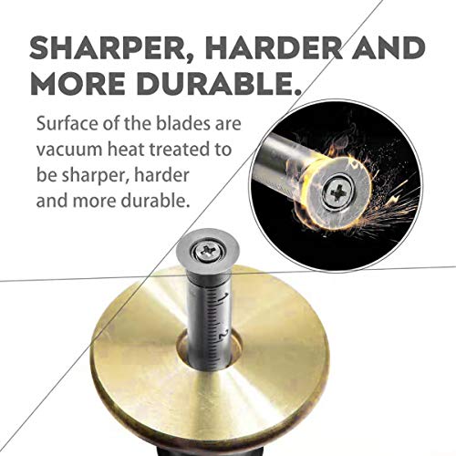 YOSELIN Dovetail Jig Wheel Marking Gauge Tool Set, 1 Bearing Wheel Cutter for Soft Wood, 1 Locked Wheel Cutter for Hardwood,1 Screwdriver,1 YOSELIN