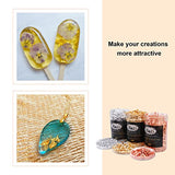 Gold Foil Flakes for Resin, 30g Gold Leaf Flakes for Nail Art, Painting, Crafts, Slime and Resin Jewelry Making (10g / Bottle) KINNO