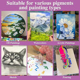 21 Packs Stretched Canvases for Painting, MultiSize 12x16, 10x12, 8x10, 5x7, 3x5, Round Canvas with 8x8,10x10,12x12, Primed Blank Canvas for Oil, ESRICH