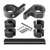 Horizontal Bar Clamp Mounting Kit - 4WDKING 2PCS 0.75"/1"/1.25" LED Light Bar LED Pods Fog Driving Lights Brackets for Bull Bar Tube Roof Roll Cage 4WDKING