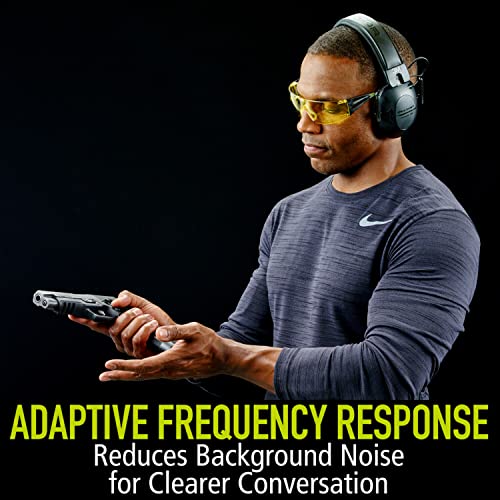 Peltor Sport Tactical 100 Electronic Hearing Protector, Ear Protection, NRR 22 dB, Ideal for the Range, Shooting and Hunting, TAC100-OTH, Black, One Peltor Sport