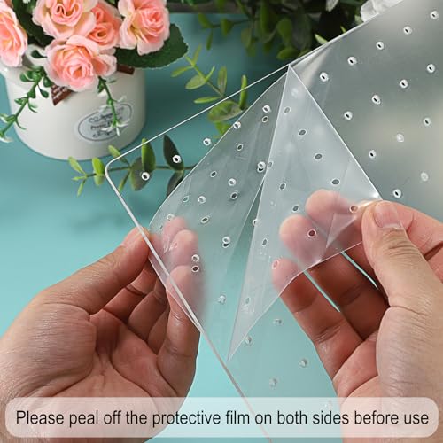 JUXYES Pack of 2 Clear Acrylic Enamel Pin Display Stand with Wooden Base, Tabletop Pin Organizer Display Storage Stand, Enamel Pin Display Holder for JUXYES