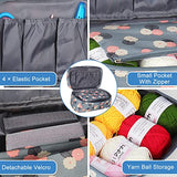 Coopay Knitting Kit 71 PCS Knitting Needles Set, Knitting Kit for Beginners Adults 2mm-10mm Straight Single Pointed Bamboo Knitting Needles with Coopay