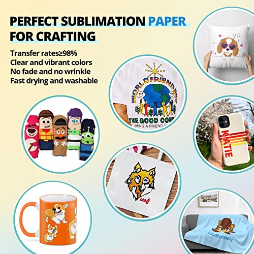 HTVRONT Heat Press Accessories for Cricut Easy Press-52 Pcs Heat Press Supplies for Beginners, Include Iron On Vinyl, Heat Press mat, Sublimation