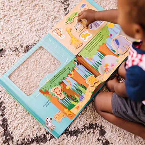 Melissa & Doug Book & Puzzle Play Set: in The Jungle - WoodArtSupply