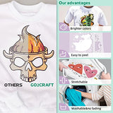 GO2CRAFT DTF Transfer Flim Powder Kit, 20Pcs DTF Film for DTF Sublimation Printer,17.6oz/500g White Digital Hot Melt Adhesive DTF Powder,Washable & GO2CRAFT