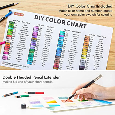 80 Colored Pencils, Shuttle Art Soft Core Coloring Pencils with Coloring Book, Sketch Pad and Sharpener, Premium Color Pencils for Adult Coloring, Shuttle Art