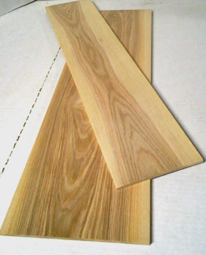 Pack of 2 Black Ash 1/4" Thick, Up to 6" Wide, 24" Long. You Choose Width. Thin Solid Wood Lumber Made by Wood-Hawk (1/4 x 3 x 24) Wood-Hawk