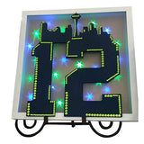 12 with Seattle Skyline Unfinished Wood Sports Theme Home Decor Everyday Door Hanger MDF Shape Canvas Style 1 Diverse Woodworking