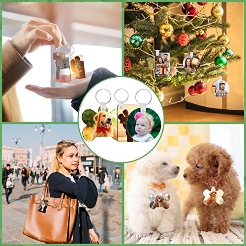 NEOACT 132Pcs Sublimation Blanks Set for Adults - DIY Craft Kit NEOACT