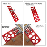 340mm Track Saw Square, 90° Right Angle Circular Saw Guide Rail Electric Circular Saw Track Angle Stop Track Saw Square Accessories Compatible with SYWAN