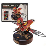 ROKR 3D Metal Model Kits for Adults Scout Beetle - 147PCS 3D Metal Puzzle Electric Mechanical Plastic Building Kit Hobby Kit Gift for ROKR