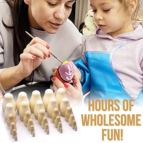 AEVVV Blank Russian Nesting Dolls Lot of 5 Sets by 6 pcs - Unpainted Russian Nesting Dolls - Unfinished Wood to Paint - Russian Nesting Dolls to AEVVV