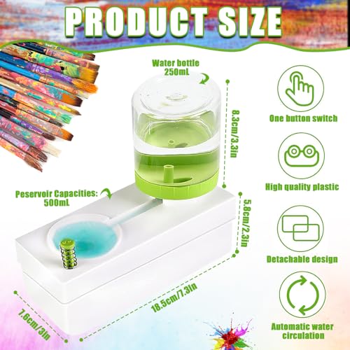 Cozczyeqco 2023 New Paint Brush Cleaner Brush Rinser Paint Brush Cleaner  Paint Brush Rinser with Drain Painting Supplies Paint Water Dispenser Paint