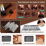 628Pcs Leather Working Tooling Set for Beginners, Starter Leather Working and Tool Supplies with Leather Pony, Tooling Box, Punch Tools, Sewing Tikjiua