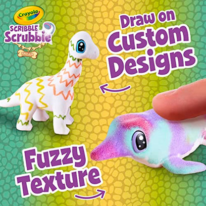 Crayola Scribble Scrubbie Pets Dinosaur Waterslide, Dinosaur Toys for Kids, Pet Grooming Set, Holiday Gifts for Kids, Ages 3+