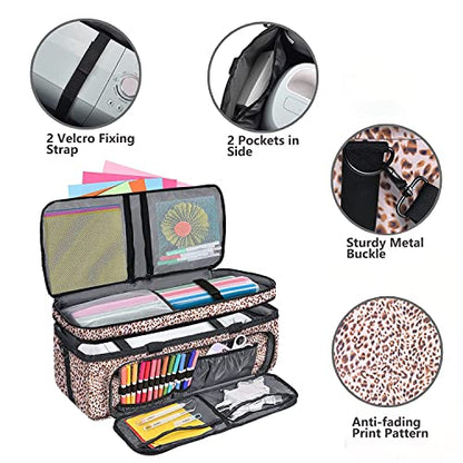 IMAGINING Carrying Case for Cricut Maker 3, Cricut Bag with Cover for Cricut Explore Air 2, Explore 3, Cricut Storage Organizer with Pockets for - WoodArtSupply