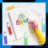 Sabary 10 Pcs Refillable Paint Markers 10 mm Empty Acrylic Markers Blank Flat Head Graffiti Markers White Fillable Paint Pen with 5 Pcs 3 ml Dropper Sabary