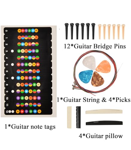 74Pcs Guitar Tools Kits Repair Setup Maintenance Adjustments Cleaning DIY for Electric Guitar, Ukulele, Bass Banjo & Other Stringed Instruments - WoodArtSupply