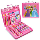 Disney Princess Art Set, Arts and Crafts for Kids 60 Pieces Colouring Sets for Girls Creative Drawing and Painting Sets for Children Art Supplies Disney