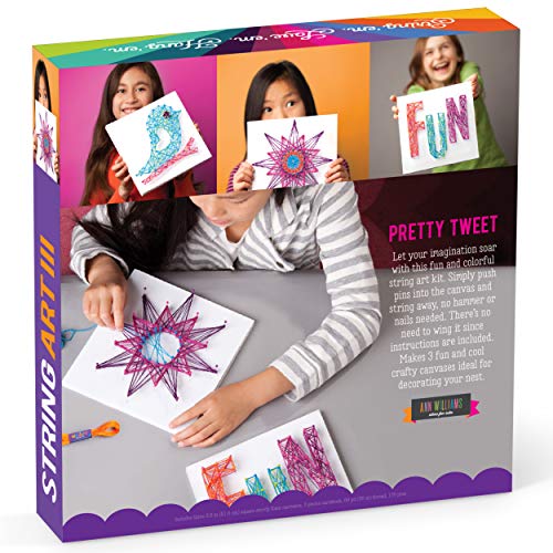 Craft-tastic DIY String Art – Craft Kit for Kids – Everything Included For 3 Fun Arts & Crafts Projects – Bird Series Craft-tastic